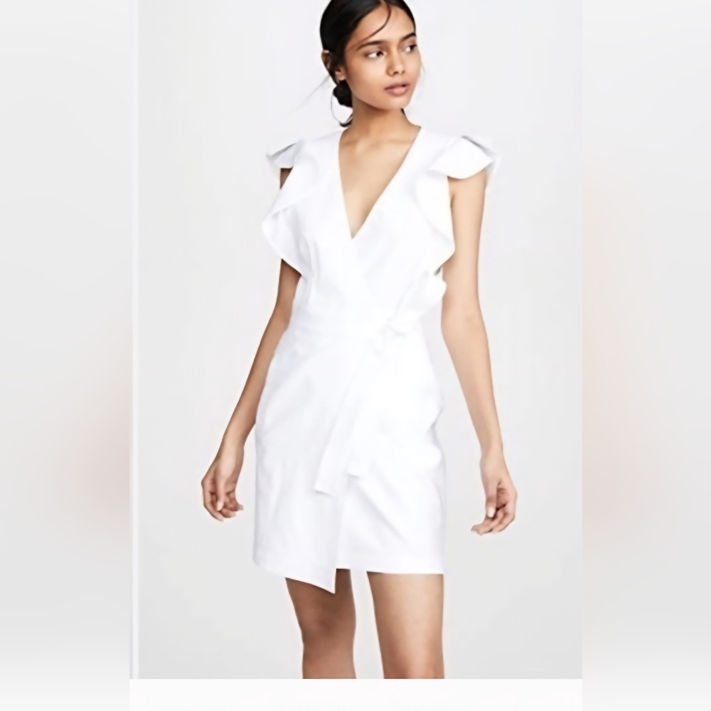 Elegant A.L.C. White Ruffle Dress